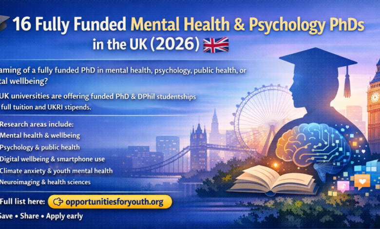 funded phd programs uk