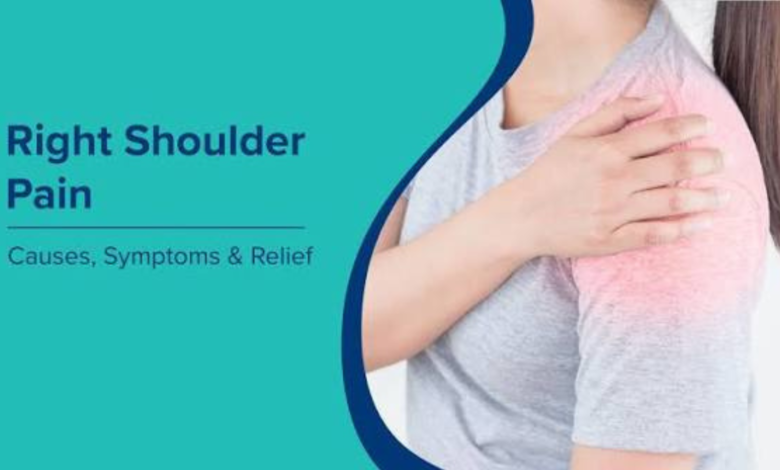 right shoulder pain in women